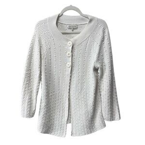 Jones New York‎ Sport Womens Cardigan Sweater Knit Snap Buttons Size Large